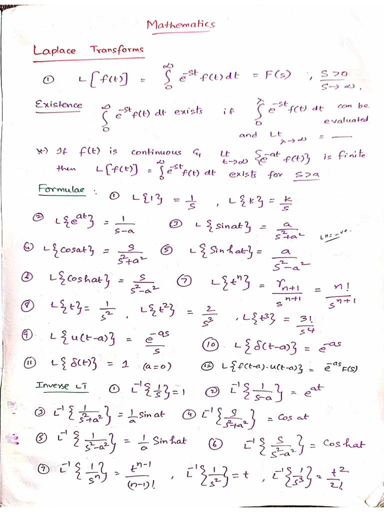 Maths GATE&IES Formulas-1 | PDF