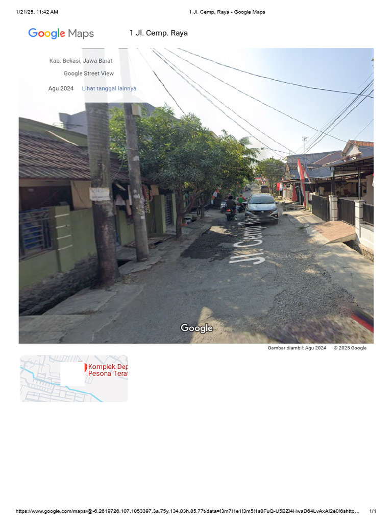 1 Jl. Cemp. Raya - Google Maps | PDF