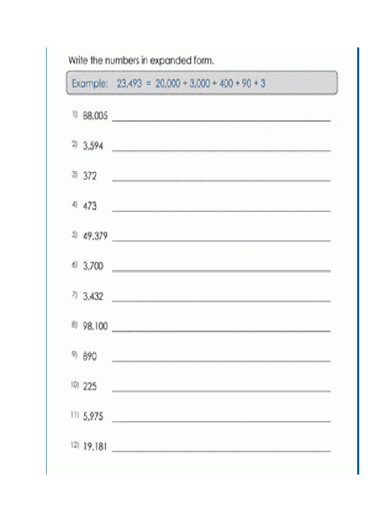Math Worksheets 2 | PDF
