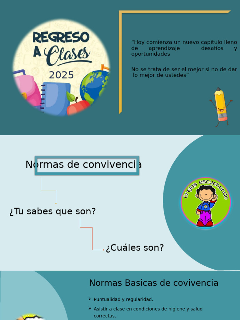 Normas de Convivencia Escolar 2025 | PDF