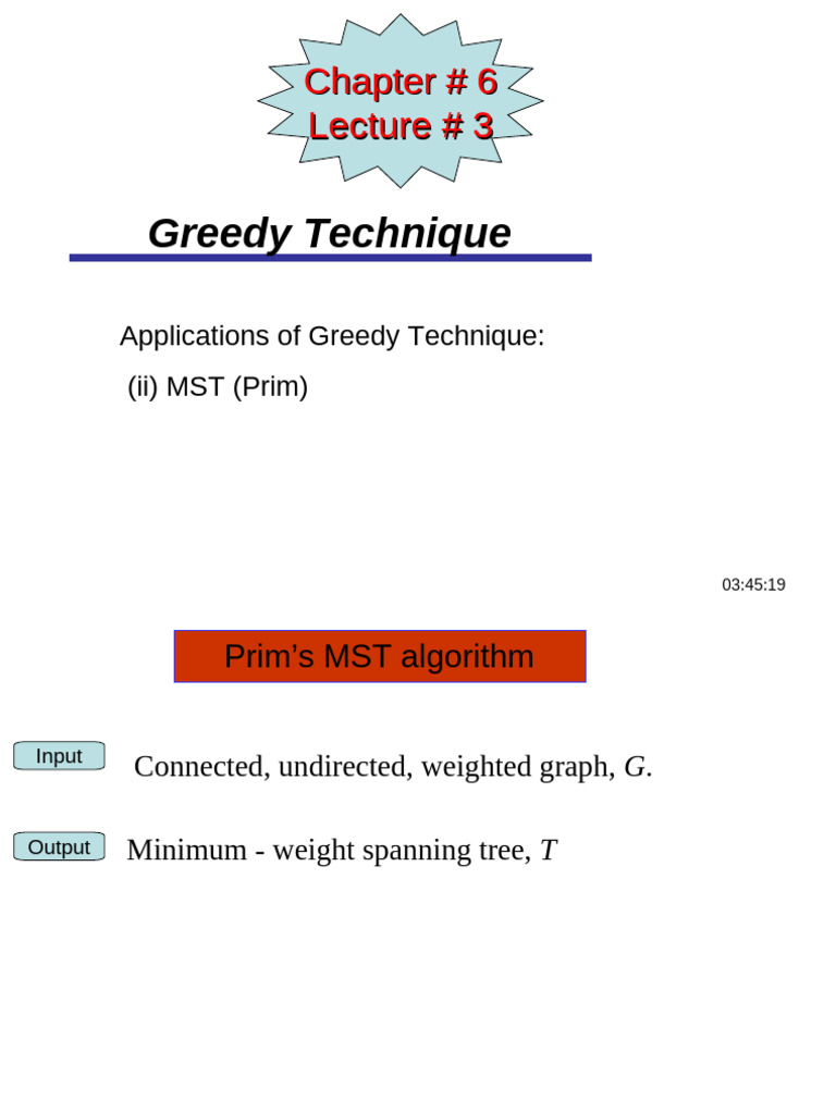Prim's Algorithm for Minimum Spanning Tree | PDF | Combinatorics ...