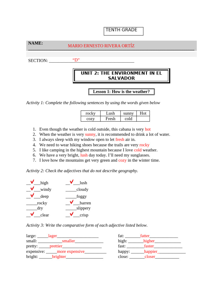Environmental Education for Tenth Graders | PDF | Waste | Deforestation