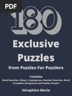 The Mind-Challenge Puzzle Book | PDF | Crossword | Word Puzzles
