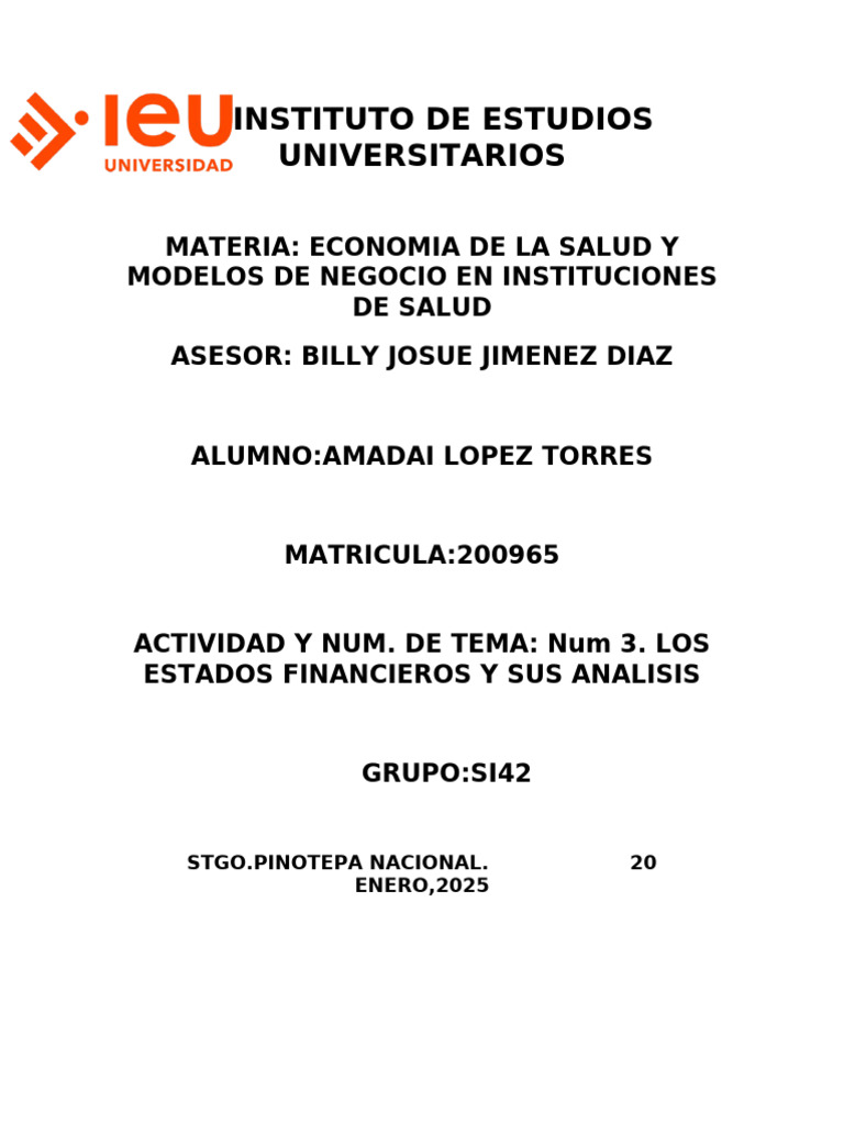Análisis de Modelos de Negocio en Salud | PDF | Modelo de negocio ...