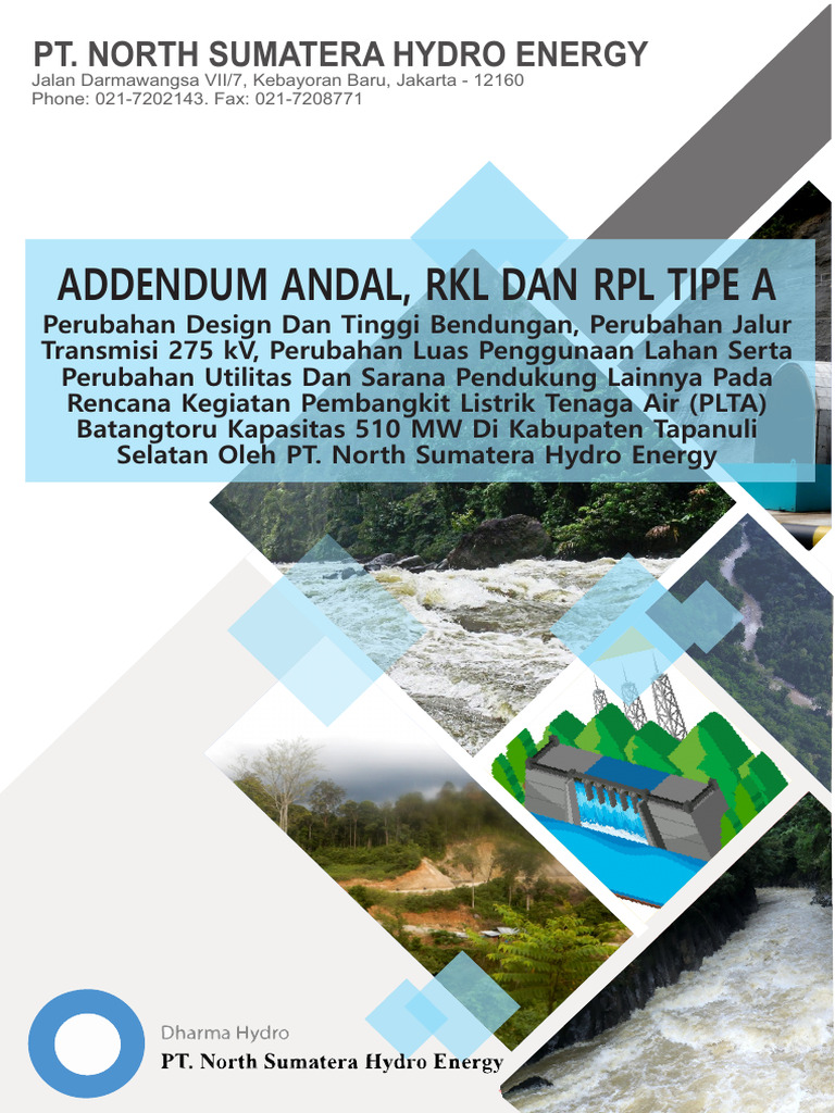 Adendum RKL-RPL PLTA Batangtoru 510 MW | PDF