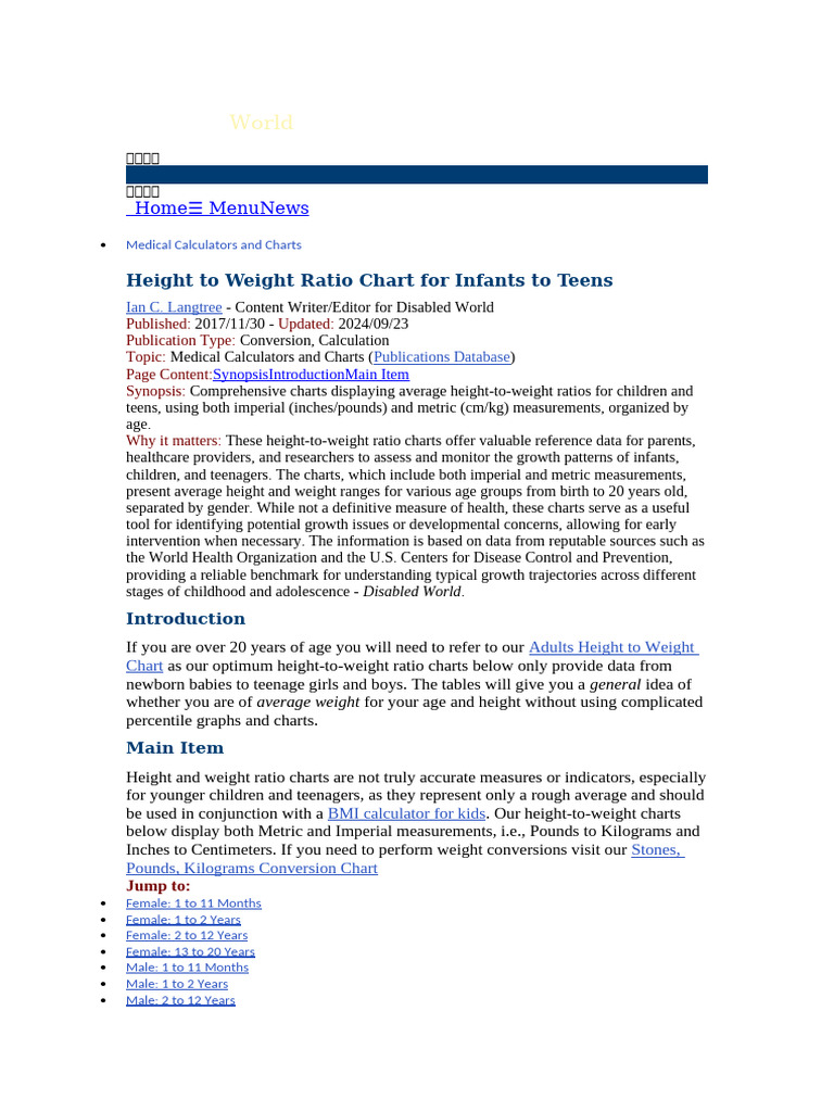 Hight and Weight of Girrl and Boys According To Age | PDF | Pound (Mass) |  Adolescence
