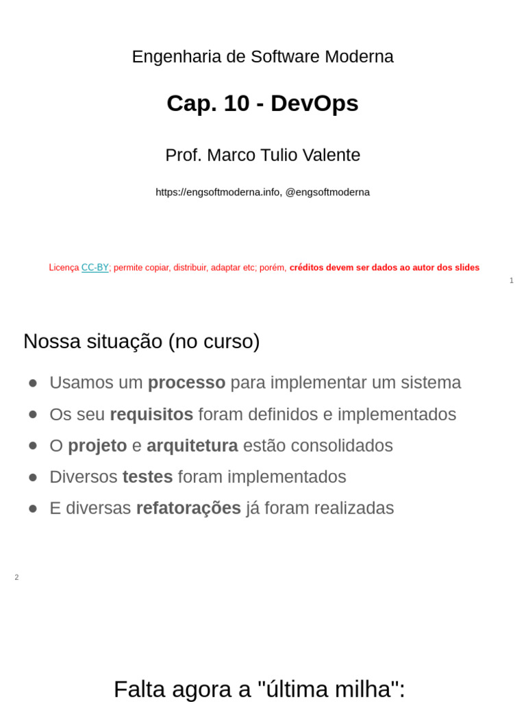 Introdução ao DevOps em Engenharia de Software | PDF | Tecnologia da ...