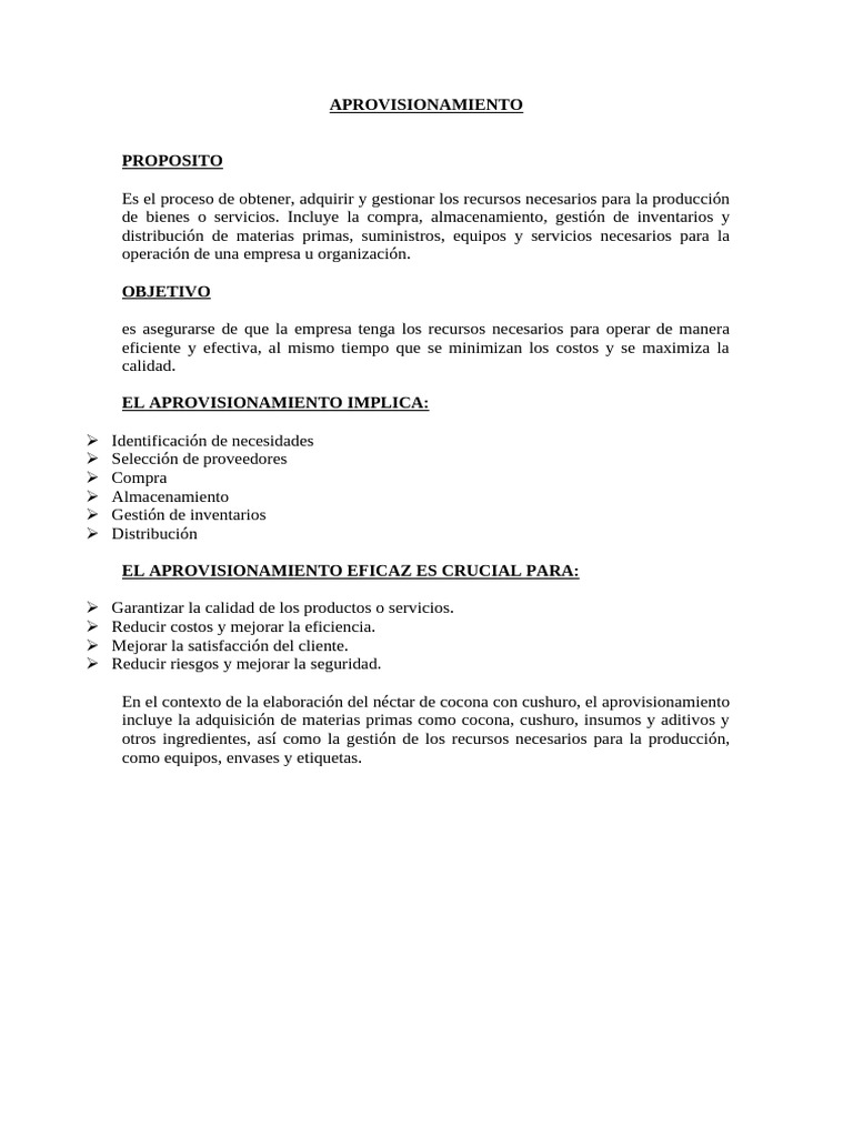 Estrategias de Aprovisionamiento Eficaz | PDF