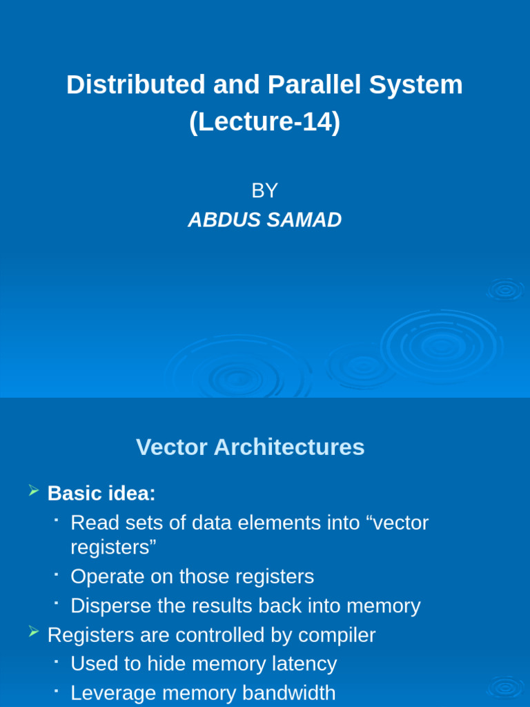 COE4590 14 Vector | PDF | Central Processing Unit | Computer Programming
