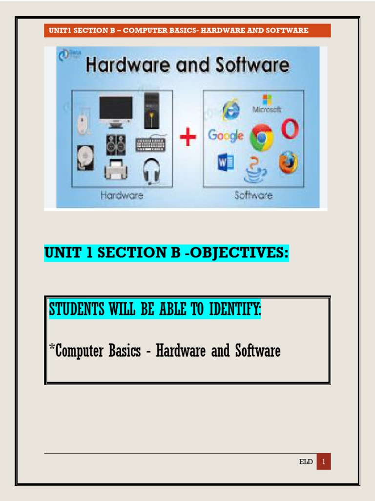 Unit 1 - B - Computer Science 2 | PDF | Computer Hardware | Input/Output