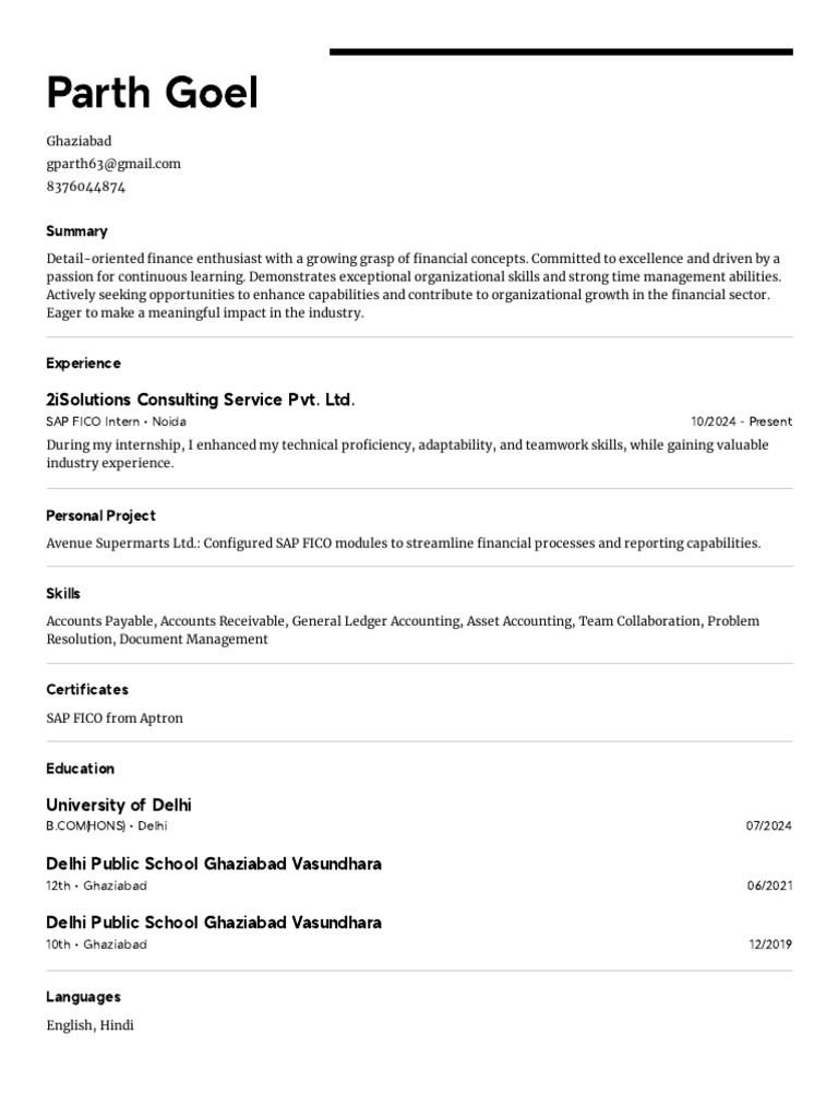Parth Goel | PDF