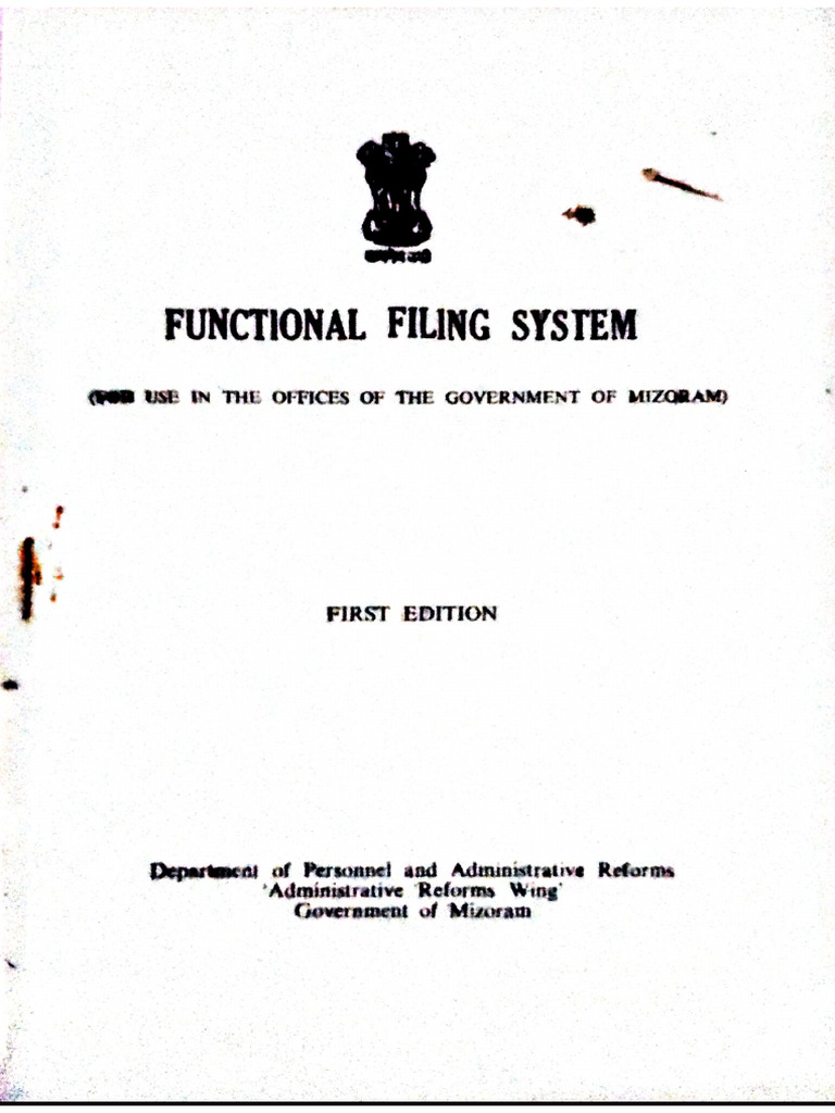 Functional Filing System | PDF