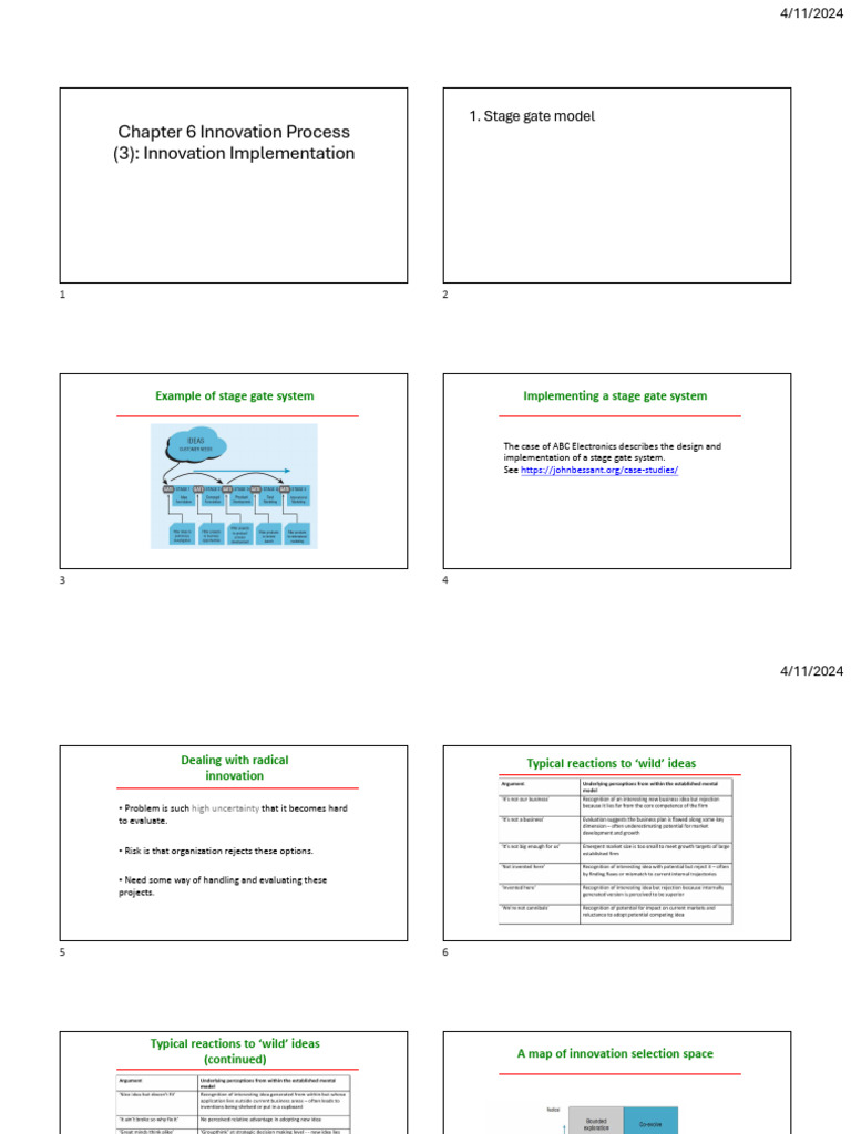 Chapter 6 - in | PDF | Innovation | Design Thinking
