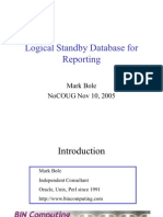 Logical Standby For Reporting FCR
