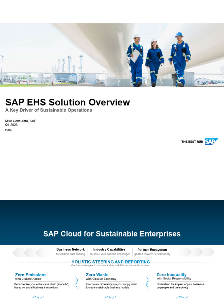 IoT-Integrated EHS Solutions Overview | PDF | Occupational Safety And ...