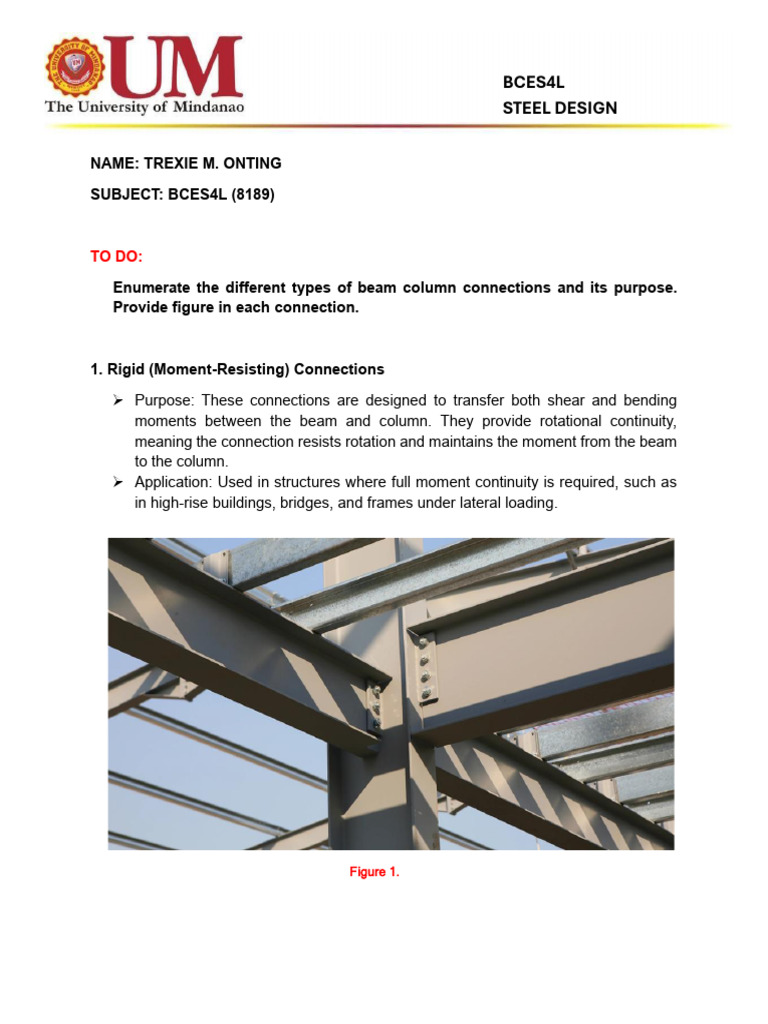 Onting - Beam Columns Connections | PDF