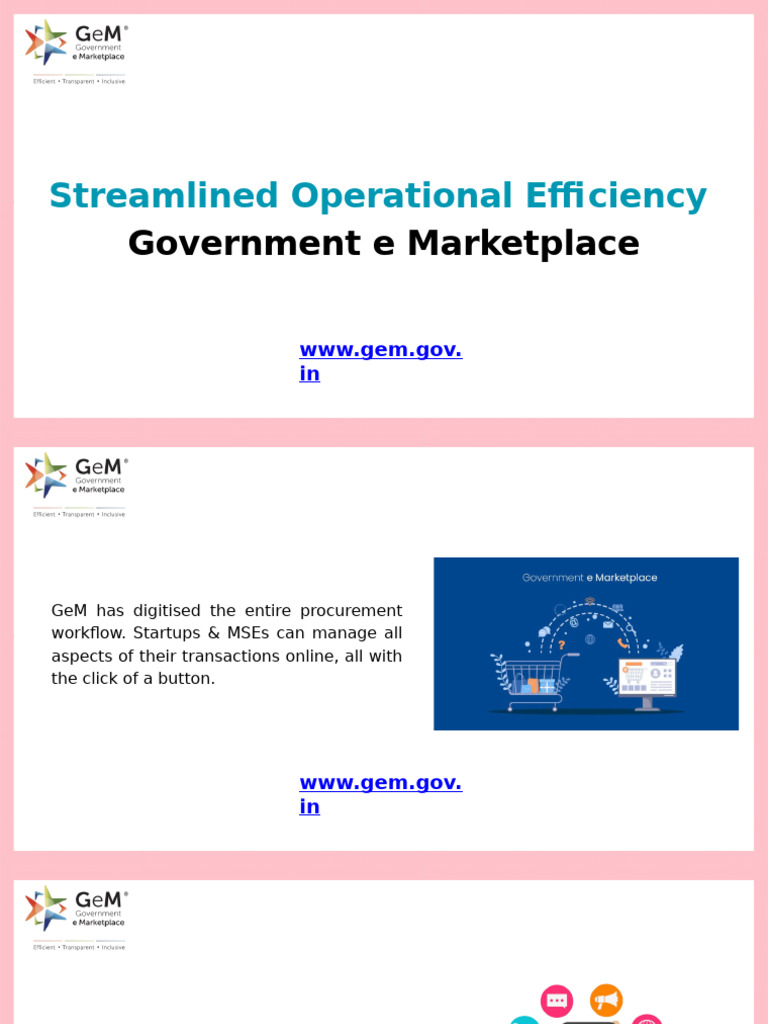 Streamlined Operational Efficiency Government e Markeplace | PDF
