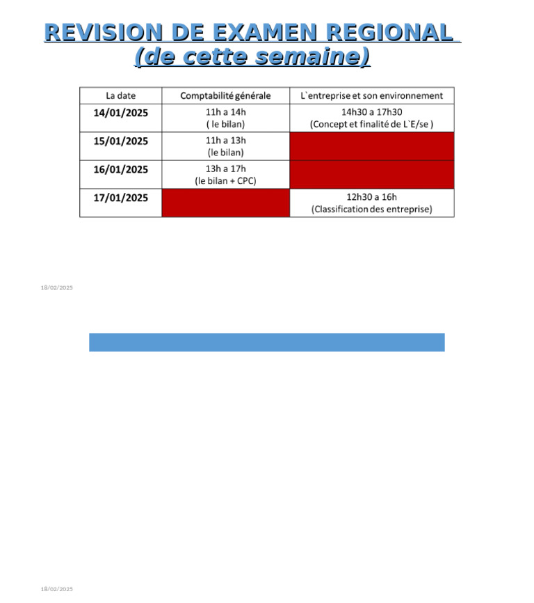 Revision de Examen Regional | PDF