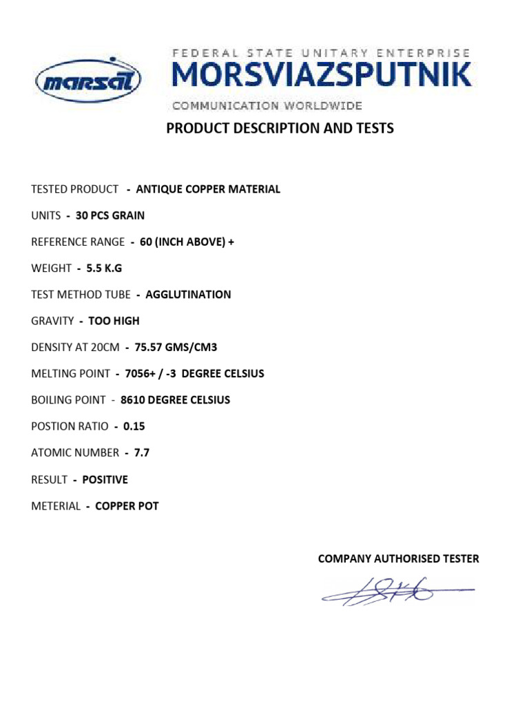 Rice Puller Test Results and Methods | PDF