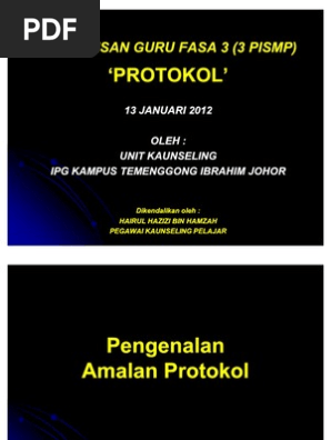 Protokol Smt Zon Sabah Sarawak Pdf