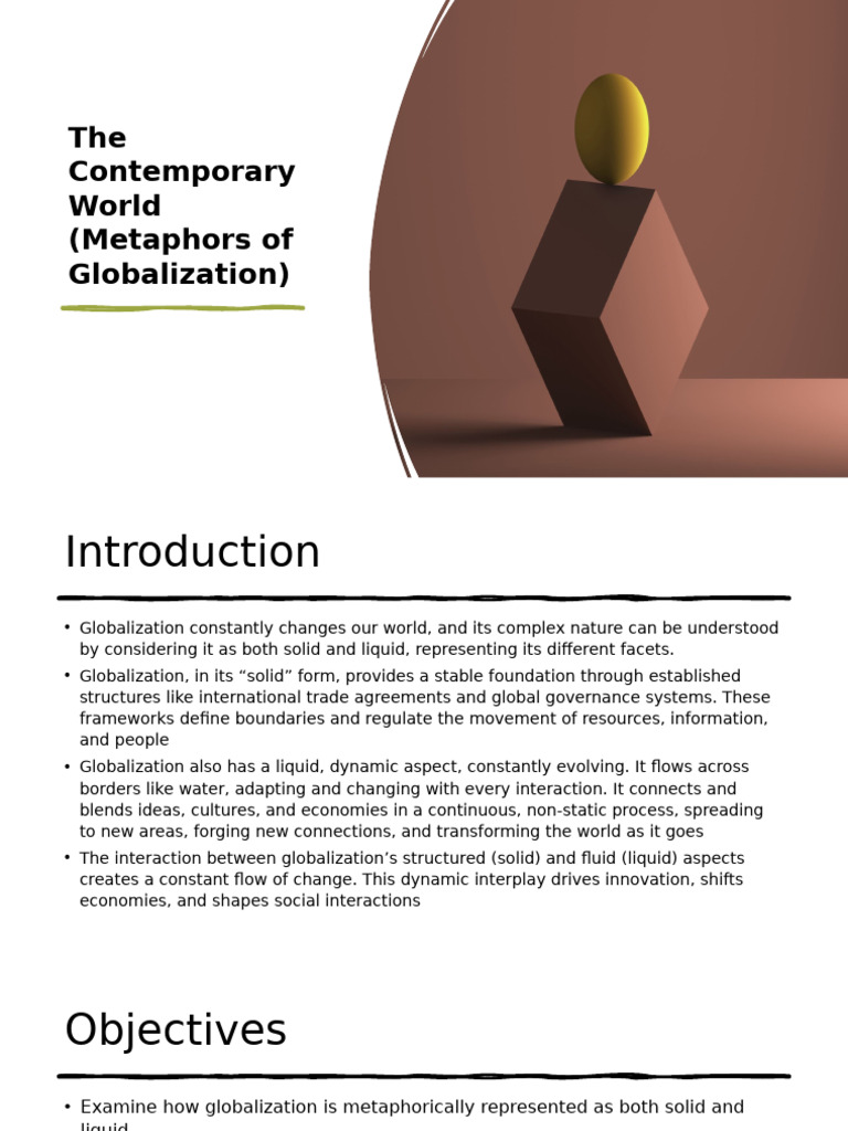 Solid and Liquid Metaphors of Globalization | PDF | Globalization | Liquids