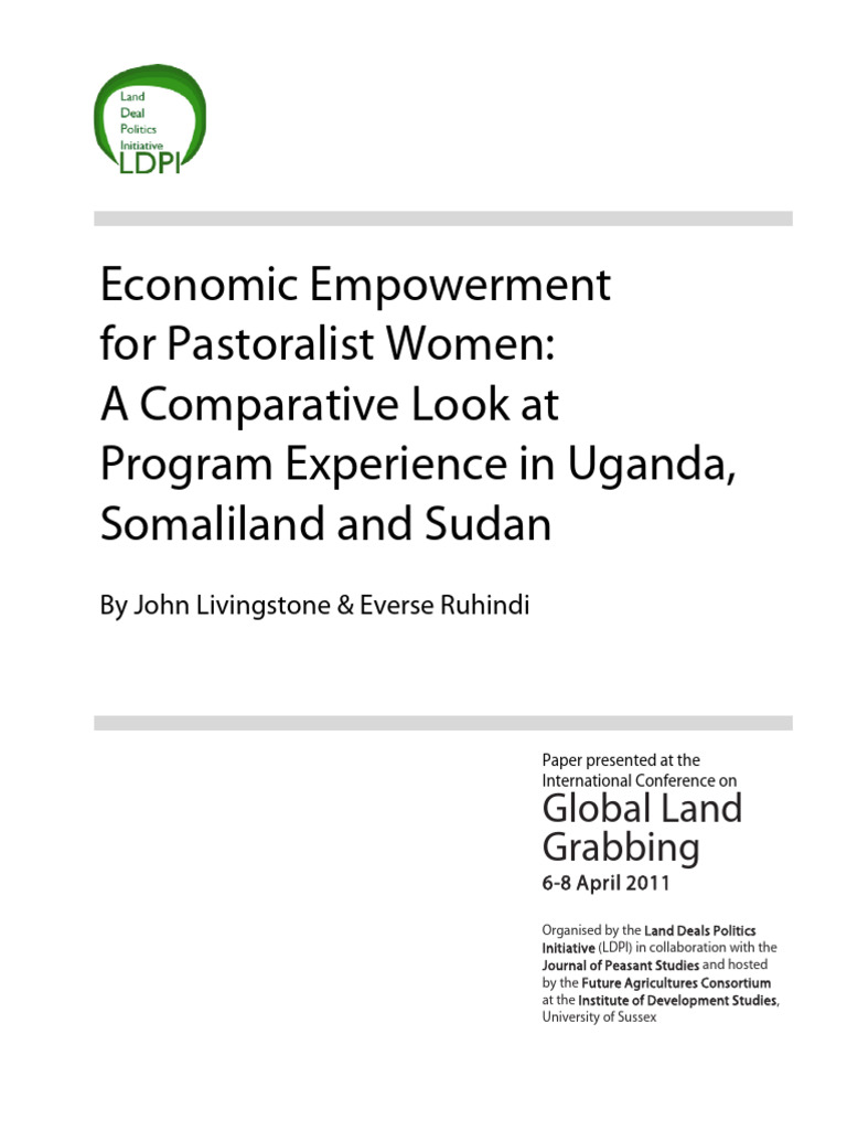 Economic Empowerment for Pastoralist Women | PDF | Economies