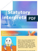 Statutory Interpretation - Daw