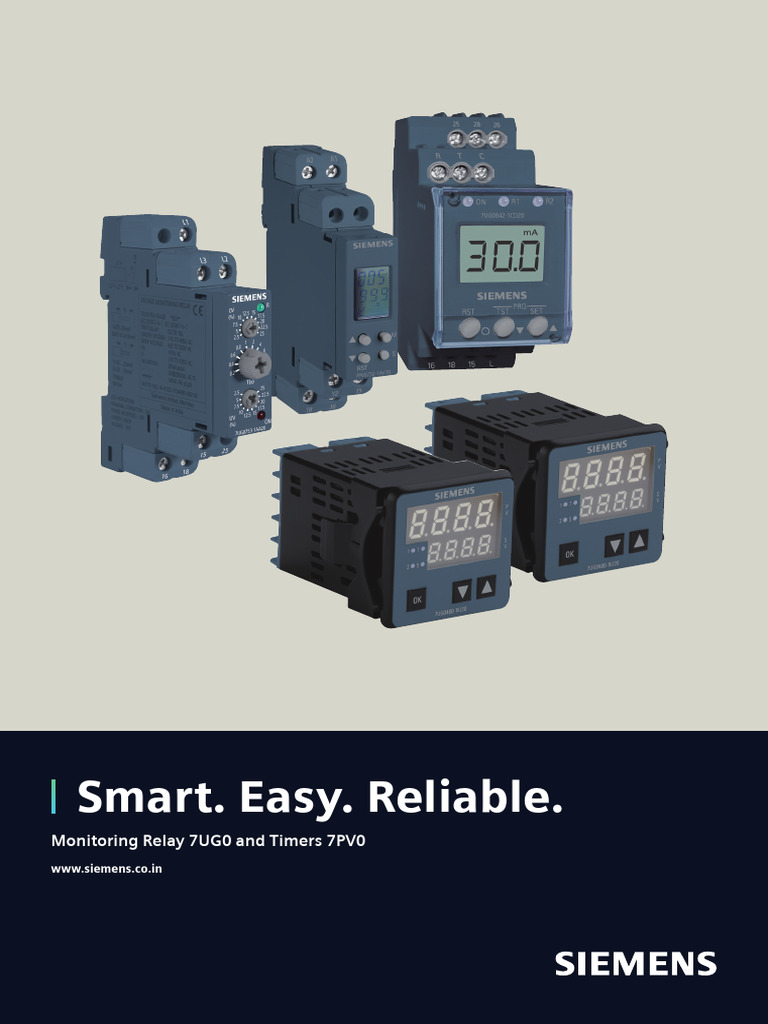 7UG0 Monitoring Relay Overview | PDF | Relay | Alternating Current