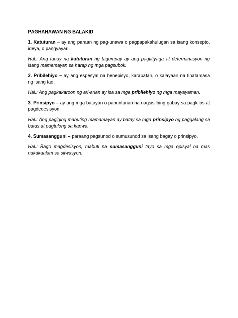 Paghahawan NG Balakid | PDF
