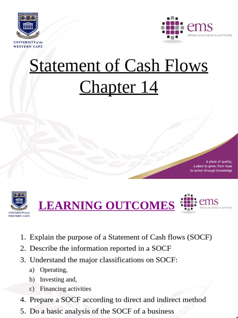 Understanding Statement of Cash Flows | PDF | Cash Flow Statement ...