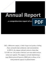 Annual Report Analysis (SAIL)