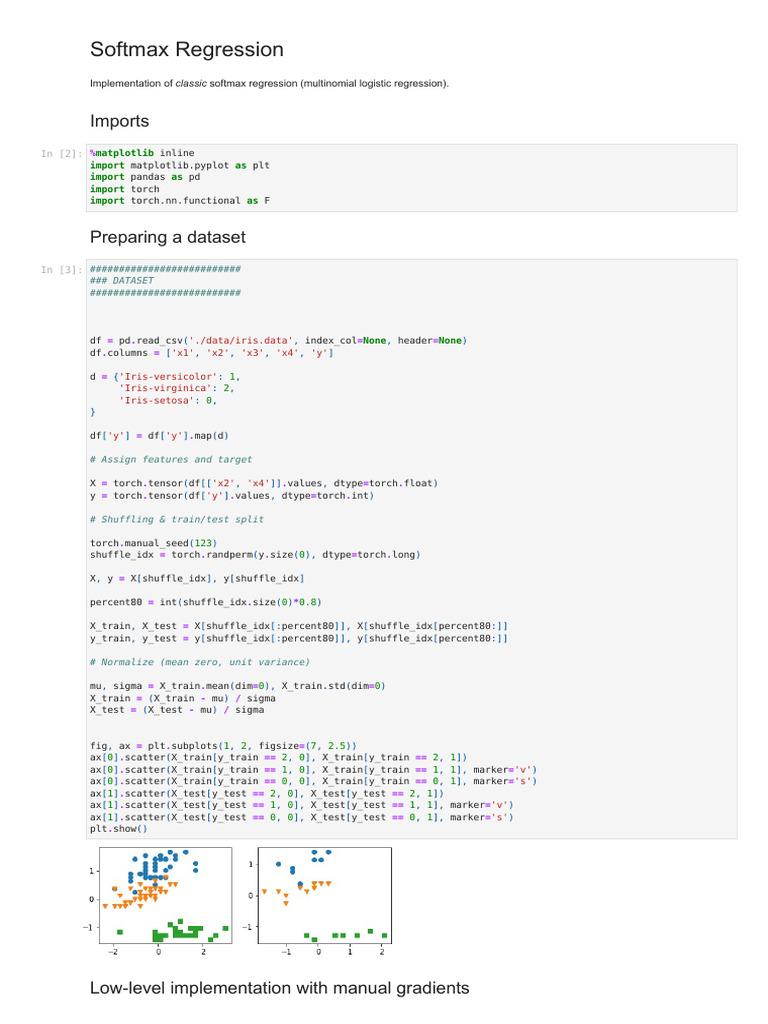 Softmax Regression Implementation Guide | PDF | Statistical Theory ...