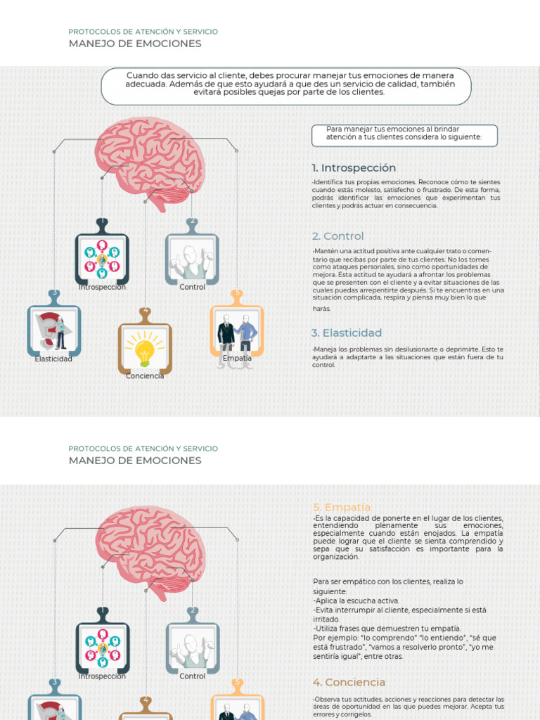 Manejo de Emociones en Atención al Cliente | PDF | Las emociones | Empatía