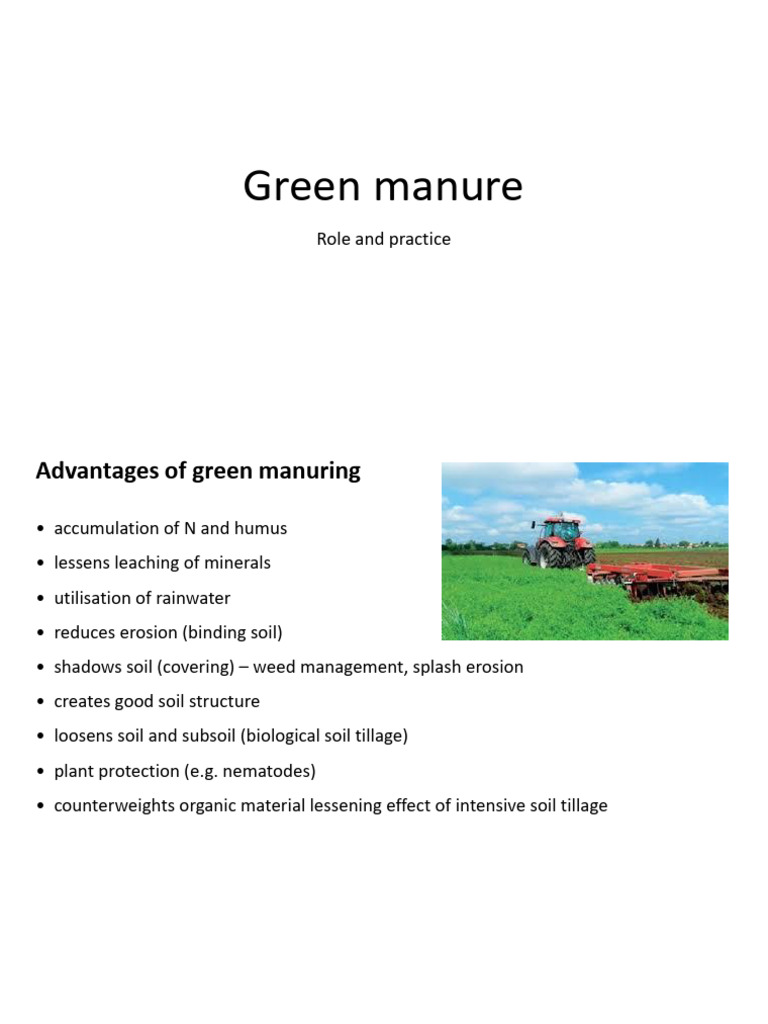 Understanding Green Manuring Practices | PDF | Soil | Manure