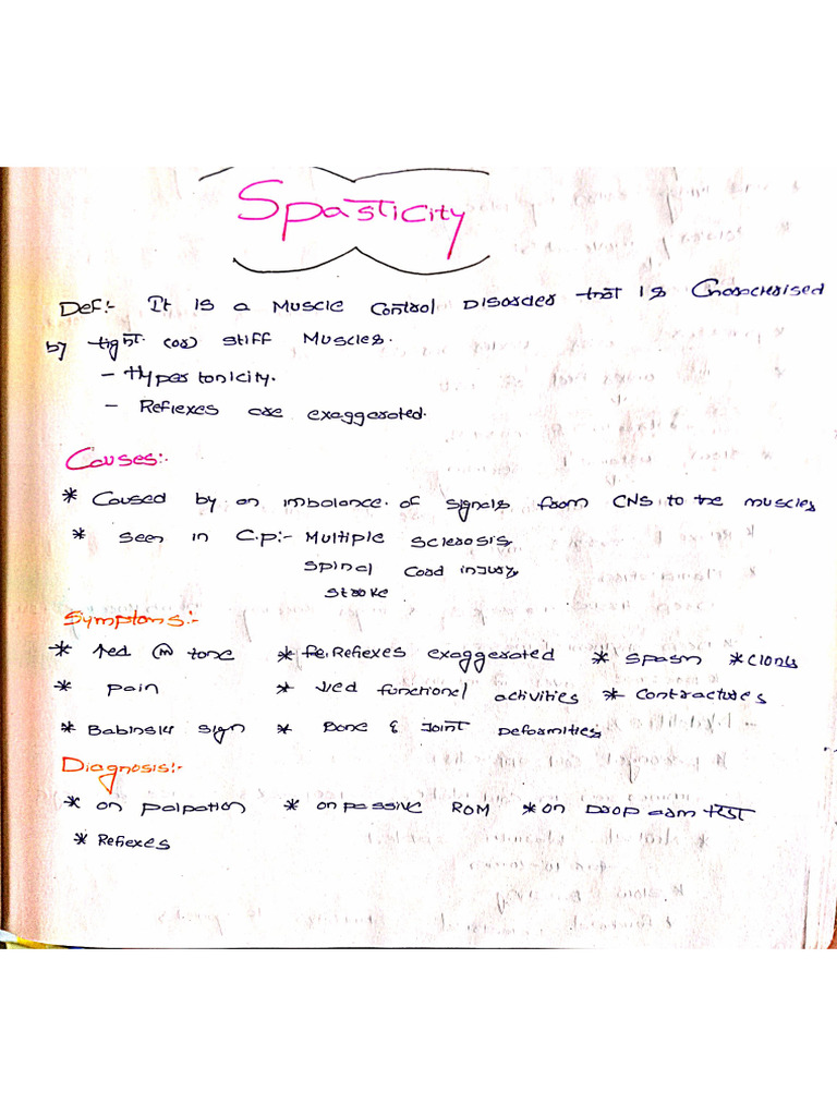 Spasticity | PDF