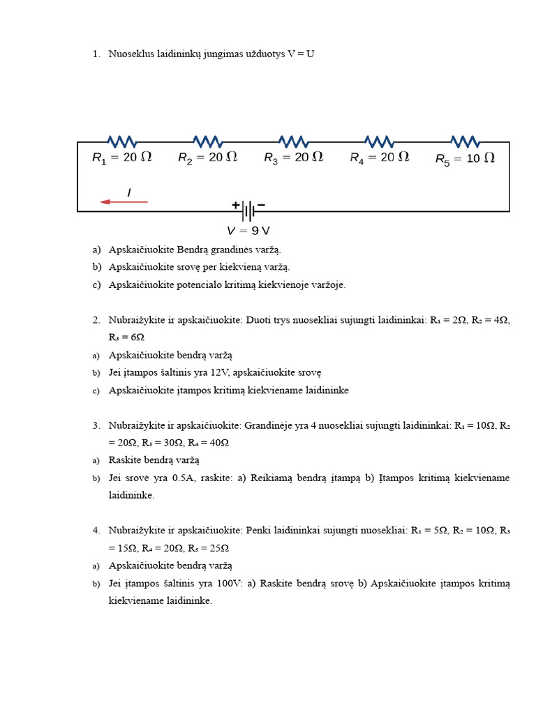 Uzduotys | PDF
