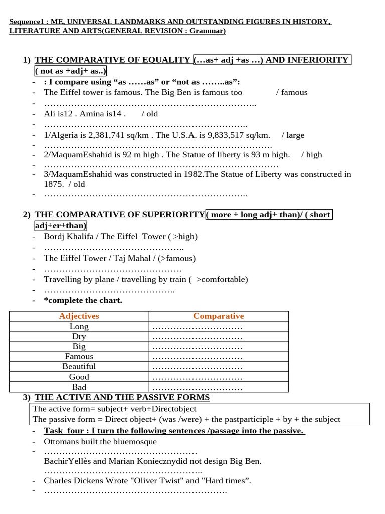 4MS - Sequences Consolidation Tasks 2020 - 2021 | PDF | Linguistics ...