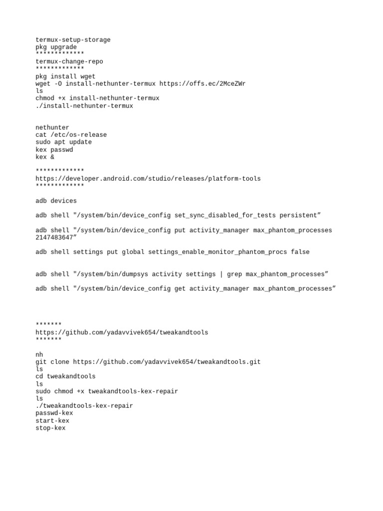 Termux Nethunter Setup Guide | PDF