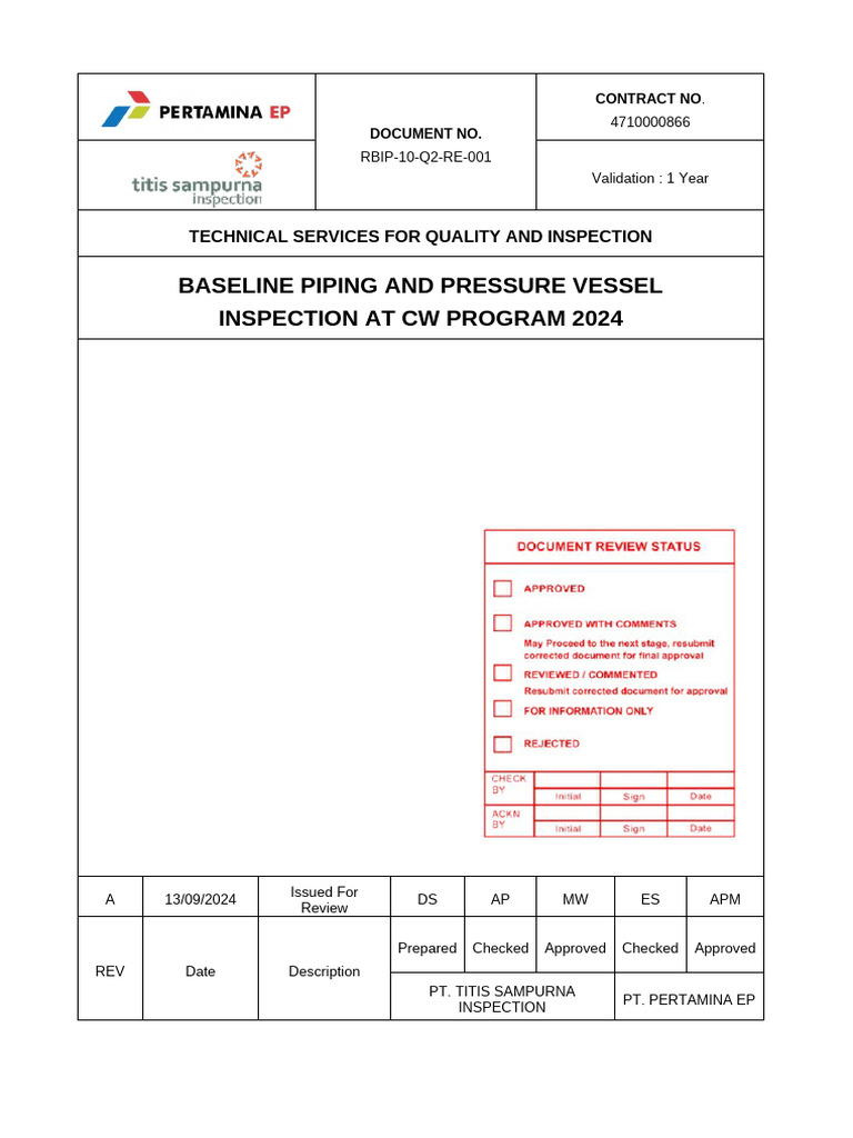 Executive Summary RBI PPP | PDF | Nondestructive Testing | Mechanical ...