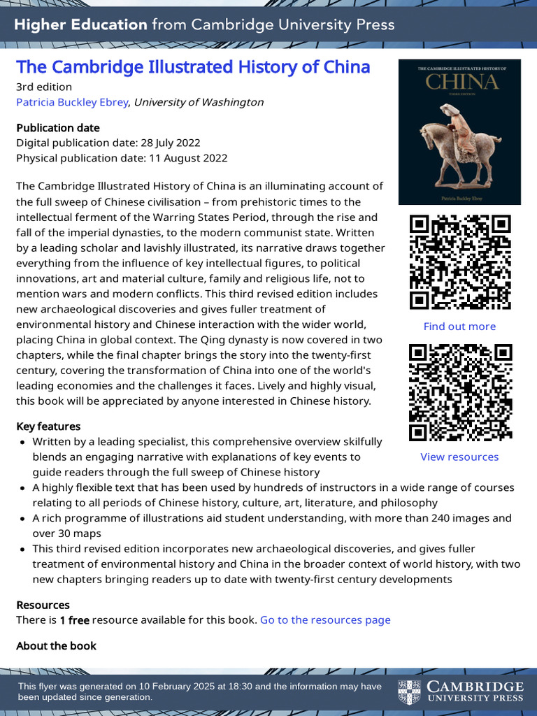 Cambridge Illustrated History of China | PDF | Qing Dynasty | History ...