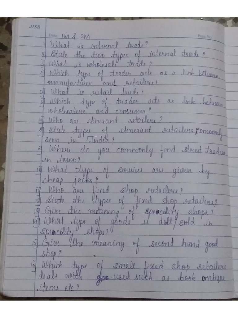 Internal Trade Notes | PDF