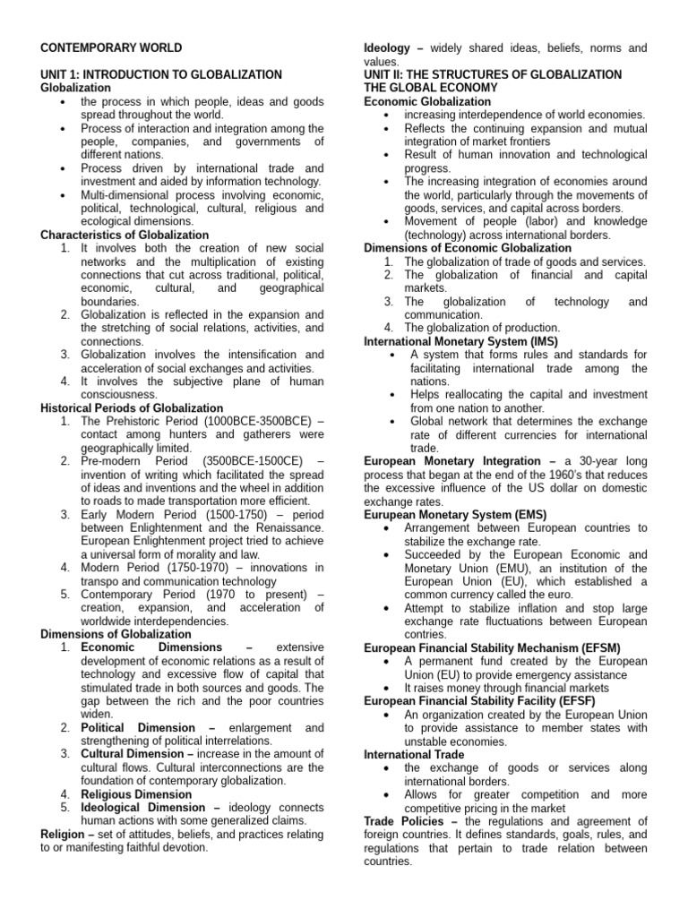 Understanding Globalization Dynamics | PDF | Globalization | Market ...