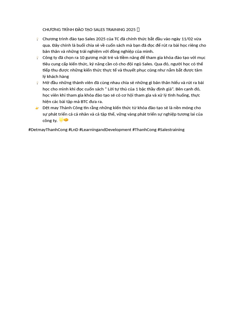 SALESTRAINING | PDF
