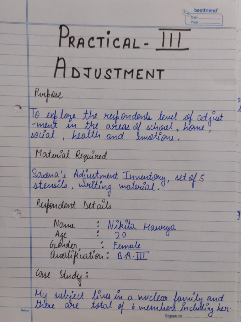 Adjustment | PDF