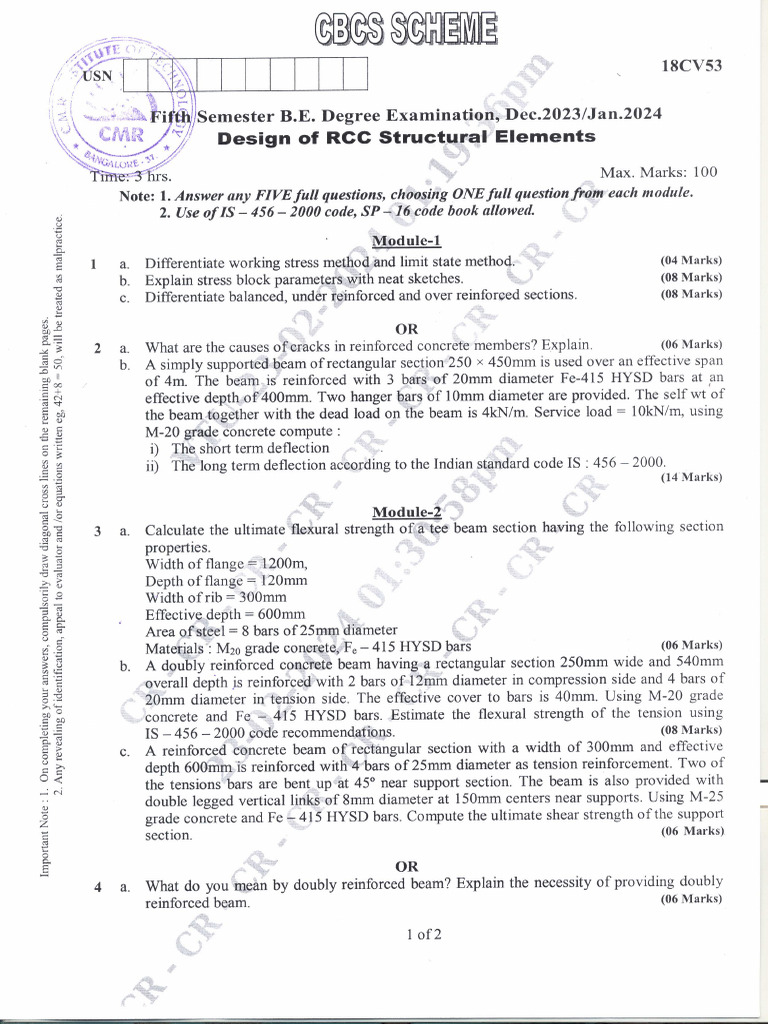 QP 3 RCC | PDF