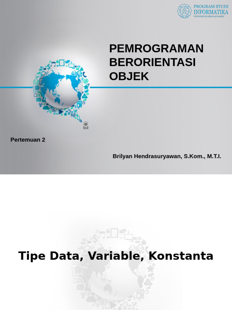 Tipe Data dan Variabel dalam Java | PDF