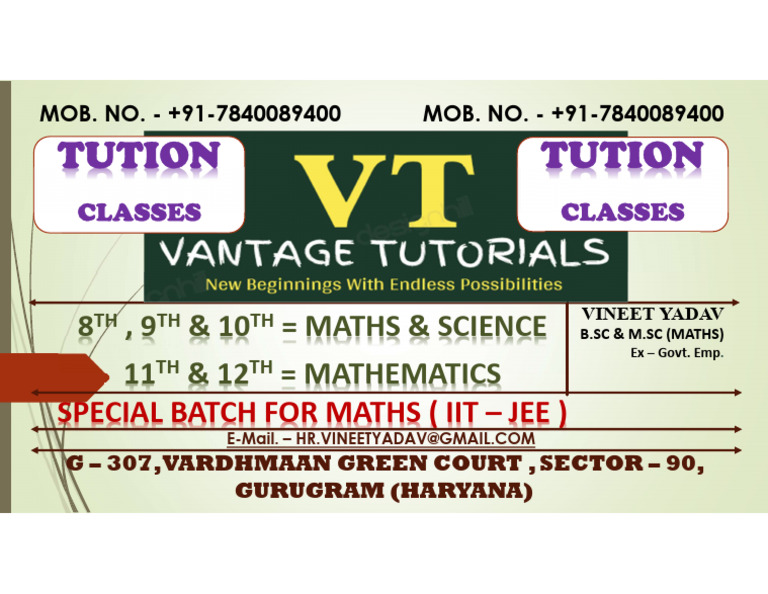 Tution Tution: 8, 9 & 10 Maths & Science 11 & 12 Mathematics | PDF