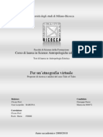 Per Un'Etnografia Virtuale. Tesi Di Laurea Di Giuseppe Parisi