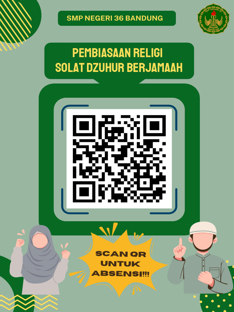 Blue and Yellow Playful QR Code Placement Flyer | PDF
