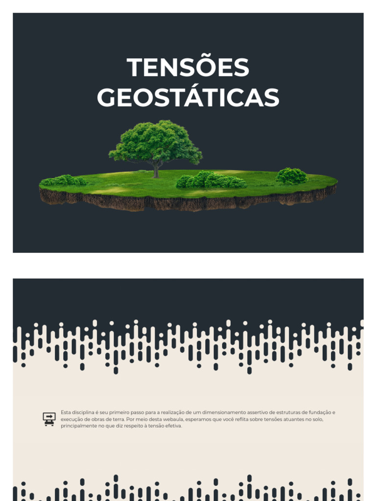 Tensão Geostática no Solo: Fundamentos e Cálculos | PDF | Estresse ...
